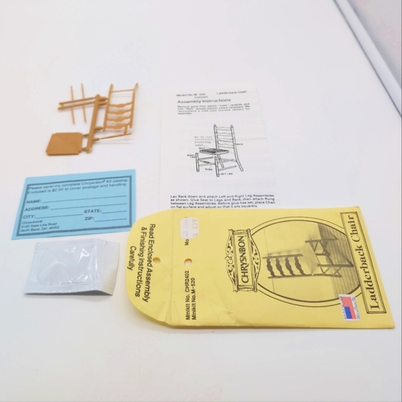 Chrysnbon Other - Vintage Chrysnbon Ladderback Chair Kit With Stain